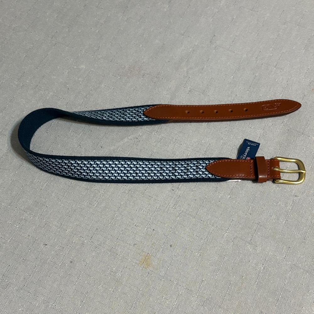 Vineyard vines blue kids belt